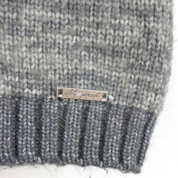 Mayoral Dark Grey Sweater Hoodie with Patch Eight Hood Designed in Spain 2 2T - Picture 2 of 10